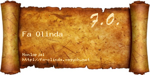 Fa Olinda névjegykártya